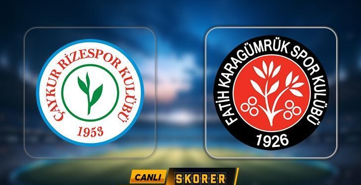 CANLI | Süper Lig’de Rizespor – Fatih Karagümrük maçı!